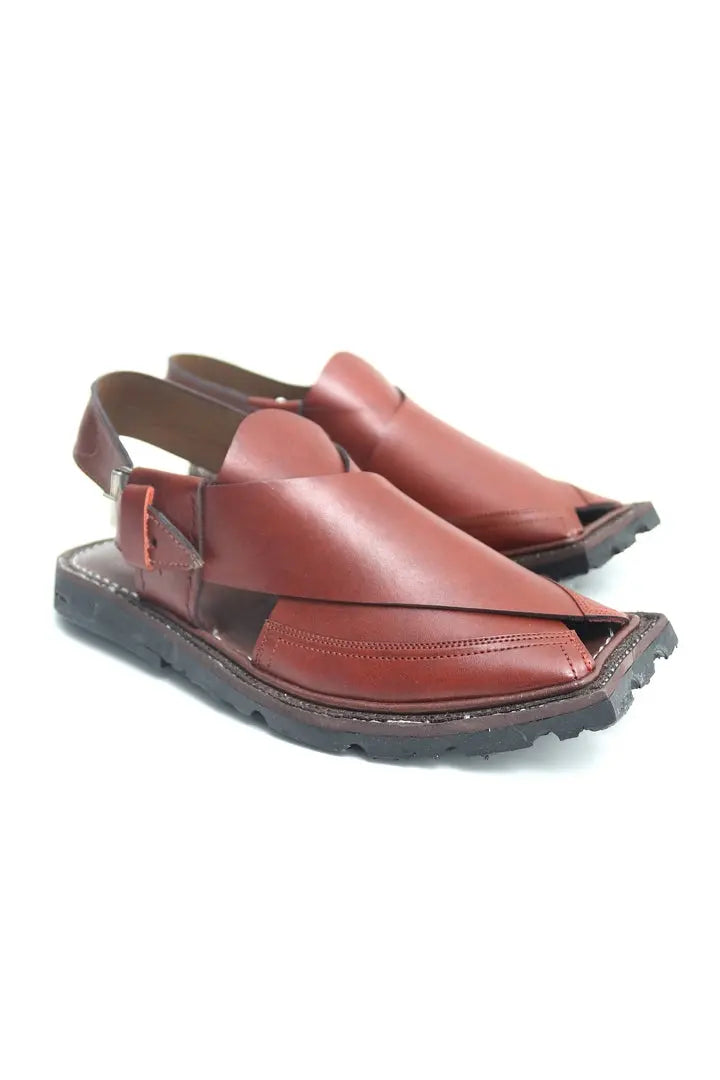 Peshawari Chappal Double Sole - Mustard