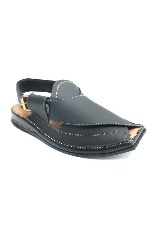 Zalmi Chappal - Black Matt