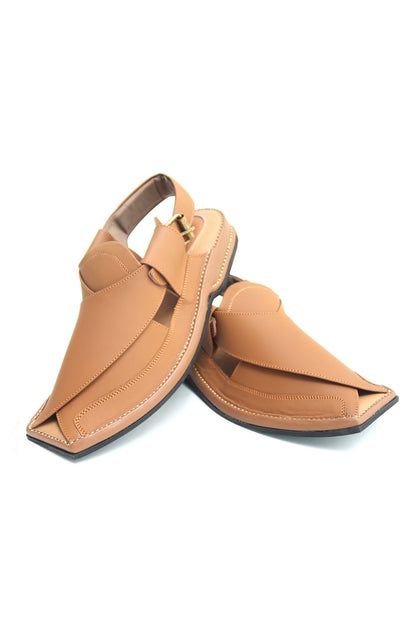Zalmi Chappal - Camel Matt - Banafi Brand