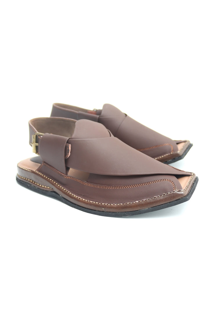 Zalmi Chappal - Brown Matt - Banafi Brand