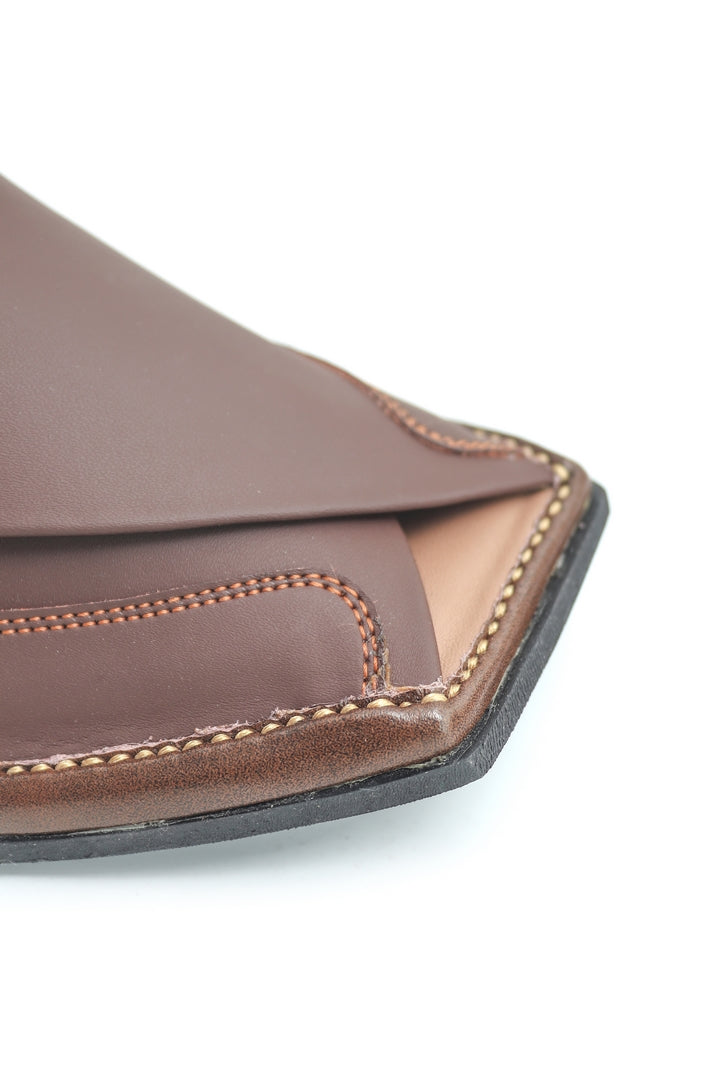 Zalmi Chappal - Brown Matt - Banafi Brand