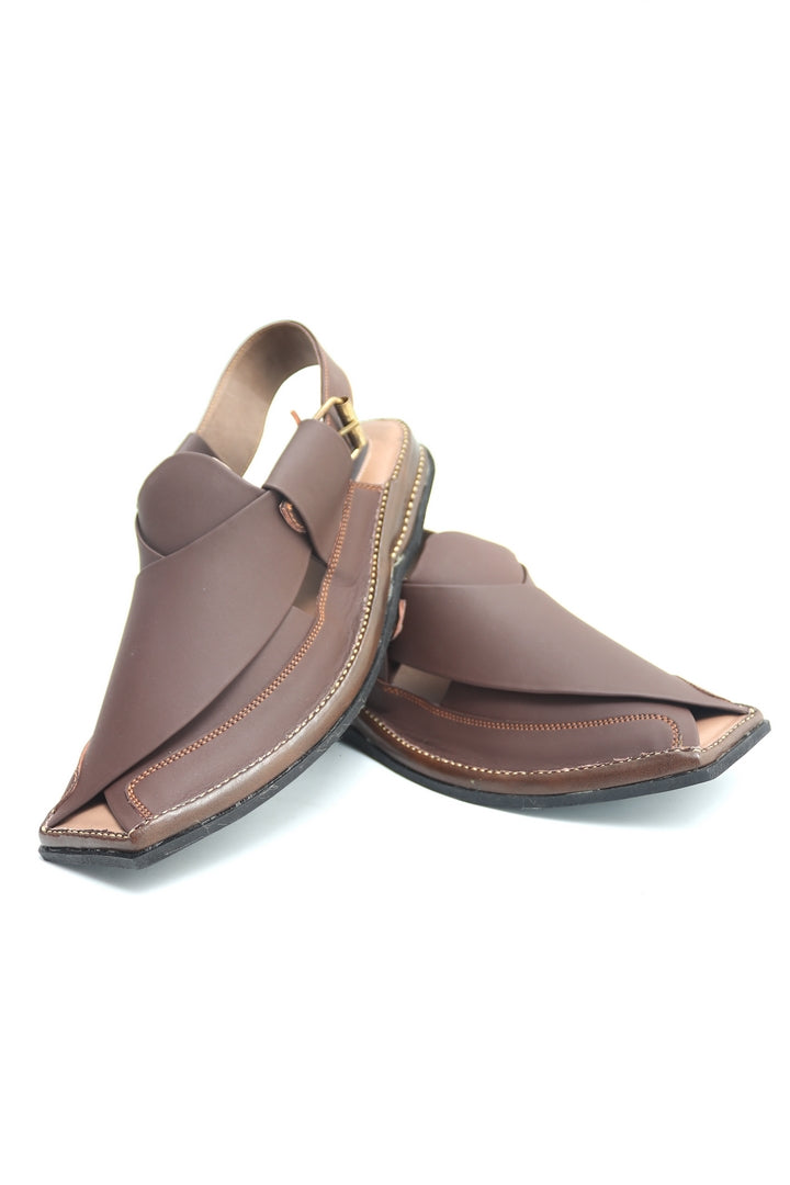 Zalmi Chappal - Brown Matt - Banafi Brand