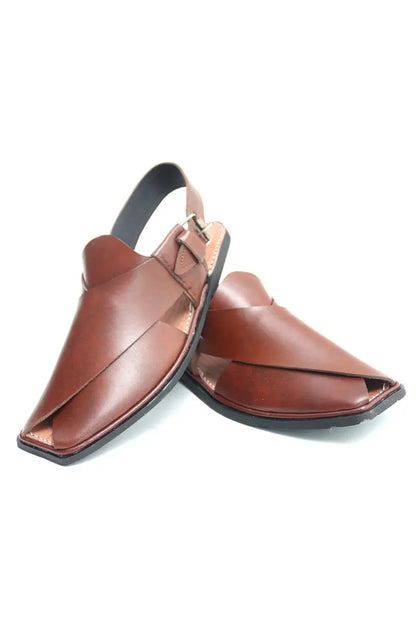 Charsada Chappal - Slim Style in Mustard