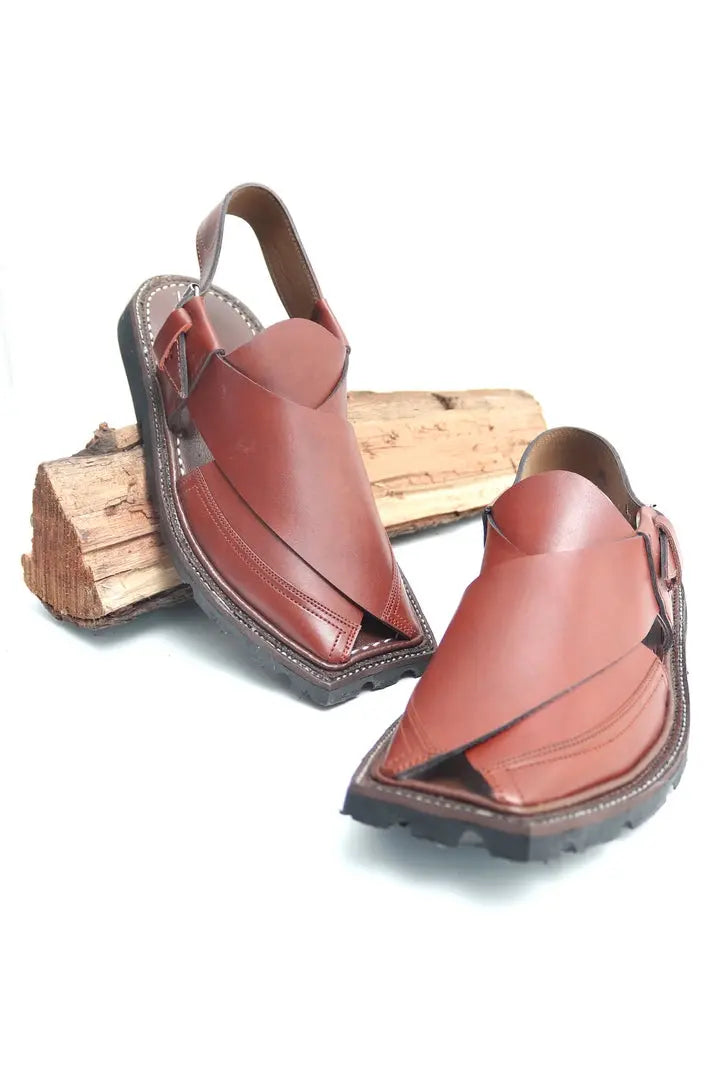 Peshawari Chappal Double Sole - Mustard