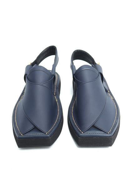 Kaptaan Chappal - Navy Blue